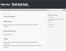 Tablet Screenshot of adamjonas.com